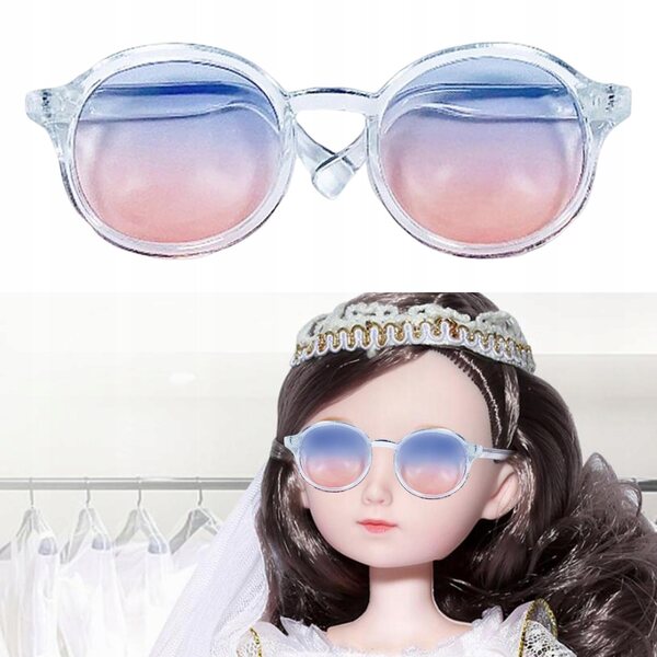 12-Zoll-Puppensonnenbrille in Rosa und Blau, 9 x 4,8 x 2,7 cm