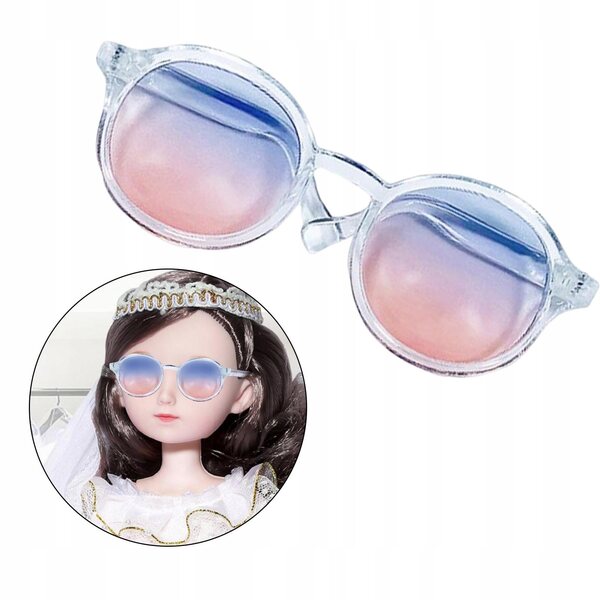 12-Zoll-Puppensonnenbrille in Rosa und Blau, 9 x 4,8 x 2,7 cm