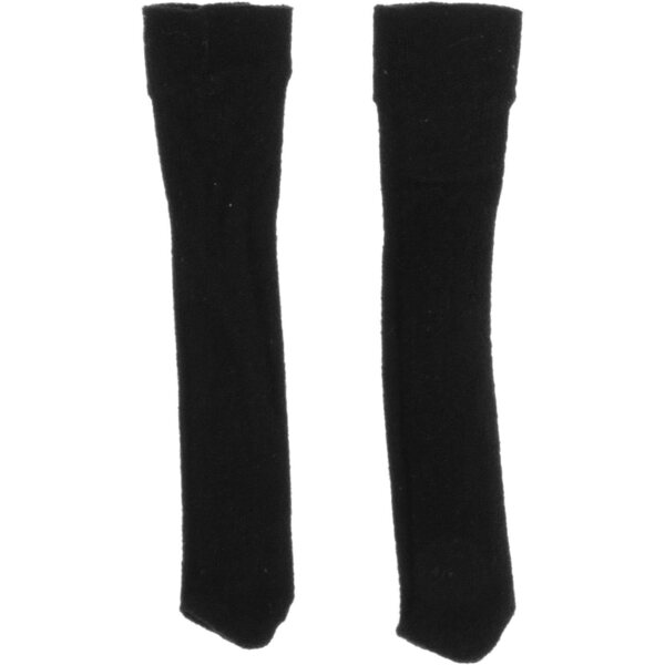1/12 nahtlose Socken für 6-Zoll-Puppen – schwarzes elastisches Modeaccessoire