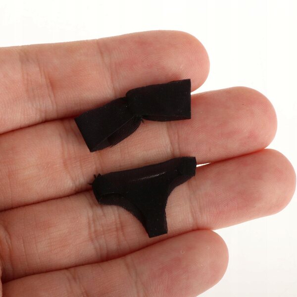 1/12 Schwarze Mini-Unterwäsche für 6-Zoll-Puppen