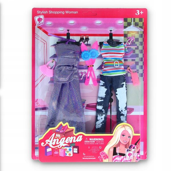 Buntes Kleidungsset für 32 cm große Puppen mit Zubehör M&Z CE
