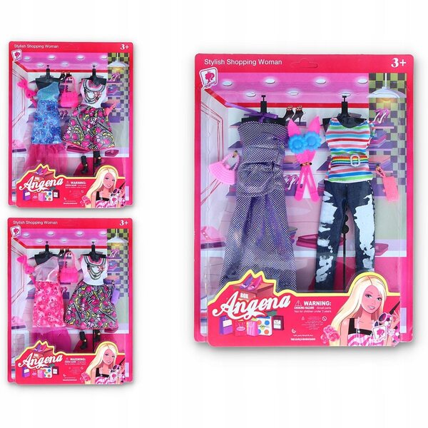 Buntes Kleidungsset für 32 cm große Puppen mit Zubehör M&Z CE