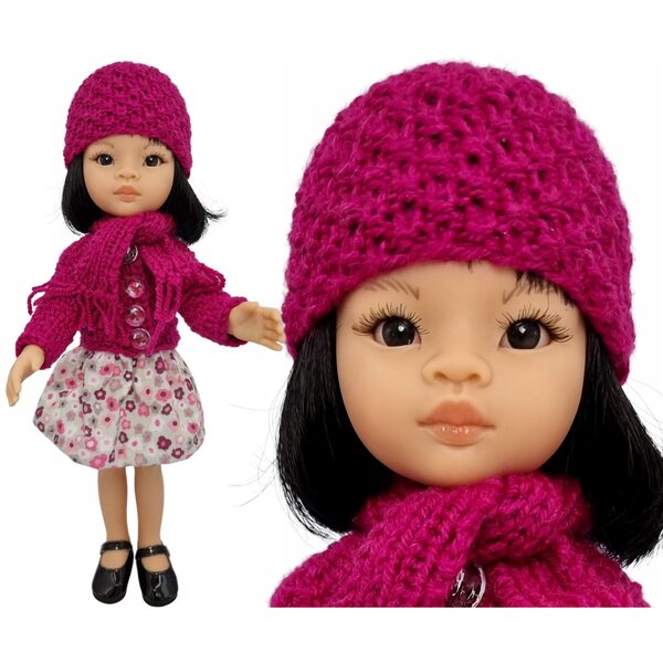 Kleidung für Paola Reina 32 cm Puppen, rot, hohe Qualität