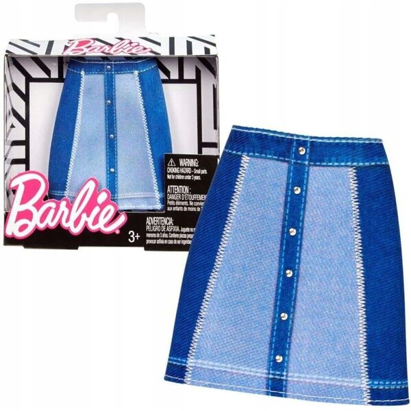Barbie-Rock mit buntem LOVE-Aufdruck für Puppen, offizielles Modeaccessoire