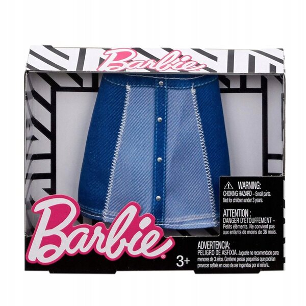 Barbie-Rock mit buntem LOVE-Aufdruck für Puppen, offizielles Modeaccessoire