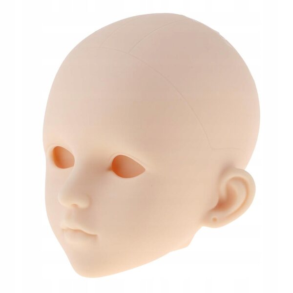 1/4 weiblicher Puppenkopf ohne Augen für BJD MSD, zarte und lebensechte Skulptur