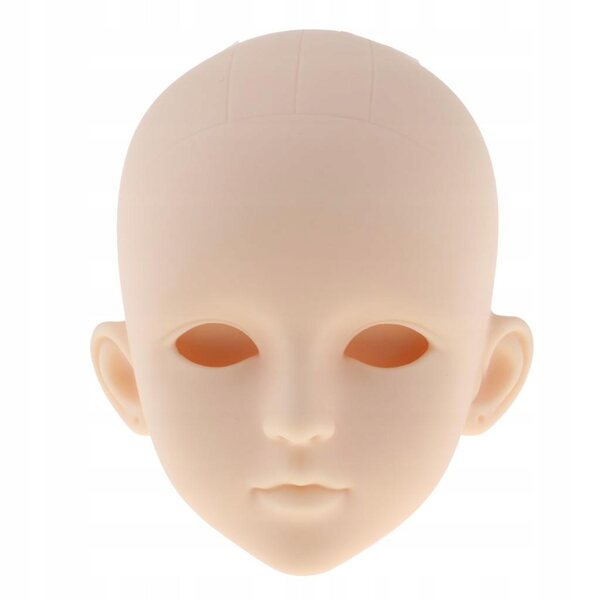 1/4 weiblicher Puppenkopf ohne Augen für BJD MSD, zarte und lebensechte Skulptur