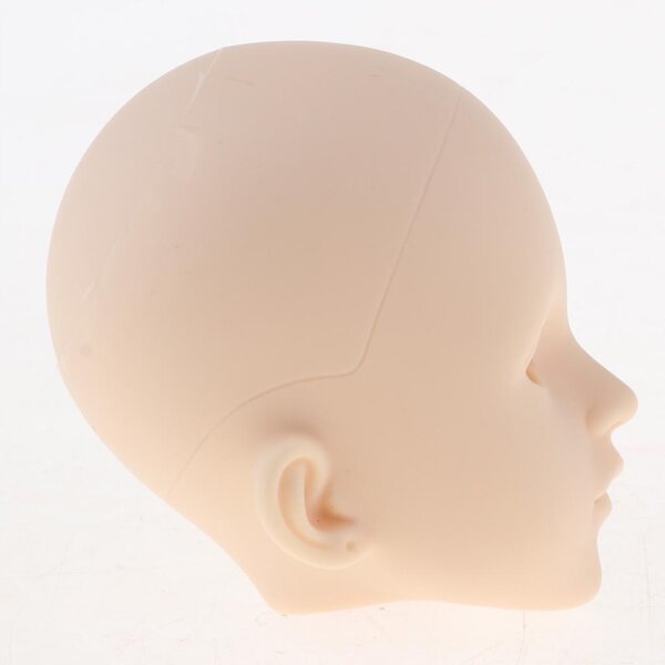 1/4 weiblicher Puppenkopf ohne Augen für BJD MSD, zarte und lebensechte Skulptur