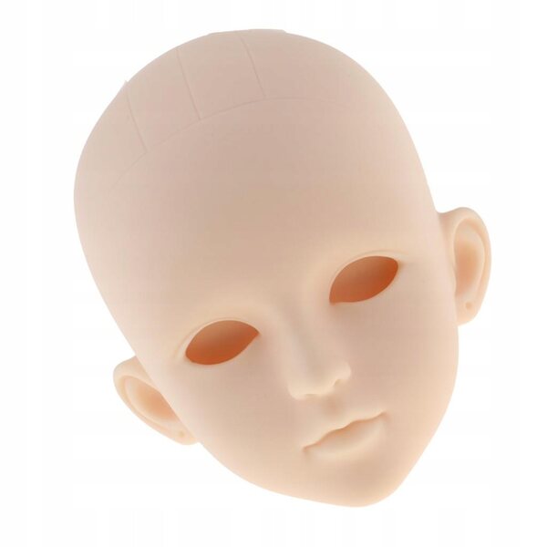 1/4 weiblicher Puppenkopf ohne Augen für BJD MSD, zarte und lebensechte Skulptur