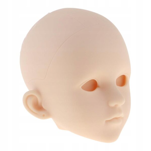 1/4 weiblicher Puppenkopf ohne Augen für BJD MSD, zarte und lebensechte Skulptur