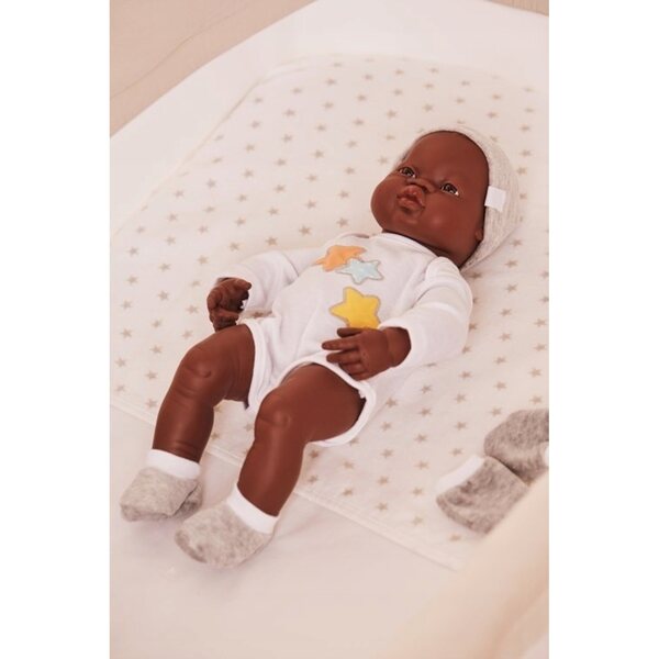 Bekleidungsset für Puppe 38-40 cm Miniland Weiß und Grau