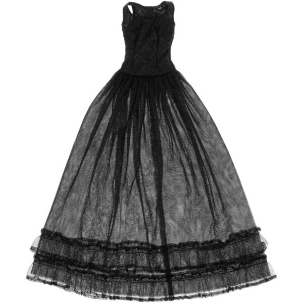 Abito da Cerimonia in Pizzo Nero per Bambole 1/3 BJD DZ - Elegante e Raffinato