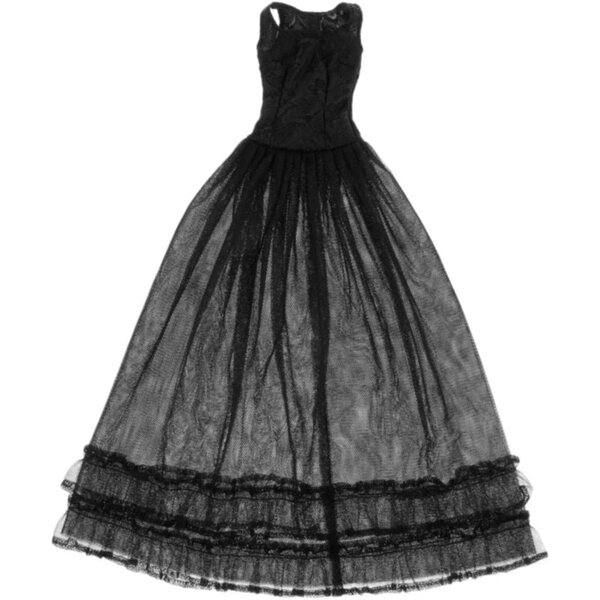 Abito da Cerimonia in Pizzo Nero per Bambole 1/3 BJD DZ - Elegante e Raffinato