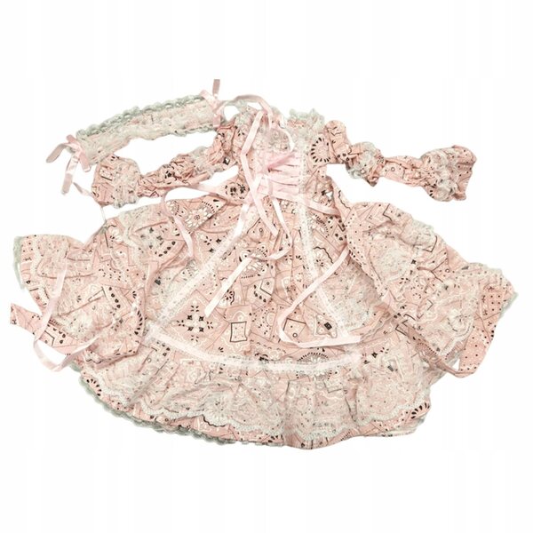 35 cm 1/3 BJD Puppenkleid, mehrfarbiges Stoff-Prinzessin-Kostüm