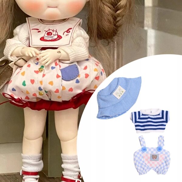 15 cm Puppenkleidung, weiche und farbenfrohe Stoffkleidung für Puppen