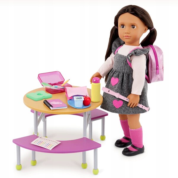 Set Accessori Scuola per Bambole 46cm Our Generation con Zaino e Strumenti