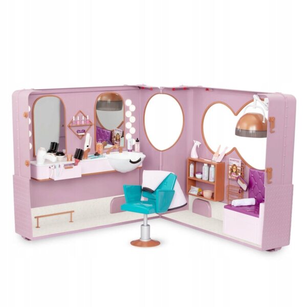 Il nostro parrucchiere di generazione su Ruote con Accessori Completi per Bambini 3+