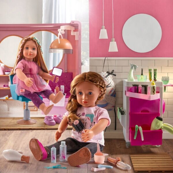 Il nostro parrucchiere di generazione su Ruote con Accessori Completi per Bambini 3+
