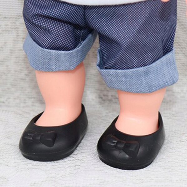 Set 3 paia scarpe e sandali neri per bambole Mellchan 25 cm qualità e stile