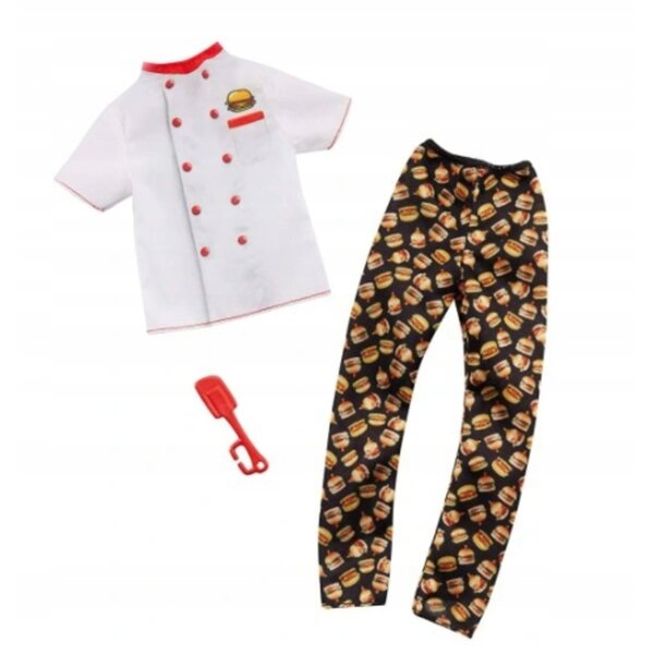 Barbie Ken vestito da chef GHX44 abbigliamento per bambole Ken 3+
