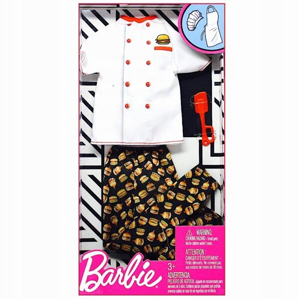 Barbie Ken verkleidet als Koch GHX44-Kleidung für Ken 3+ Puppen