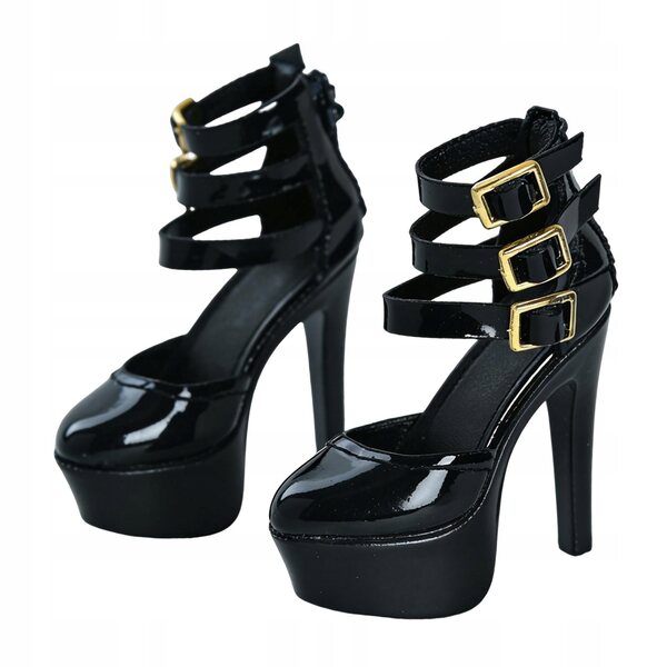 1/6 High Heels Schuhe für 12 Zoll Puppen aus strapazierfähigem PU-Material