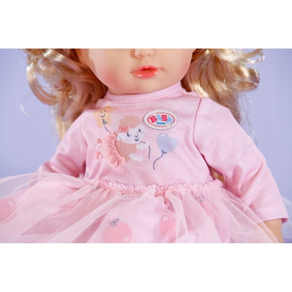 Abito Baby Born rosa chiaro, 36 cm – perfetto per bambole dai 3 anni
