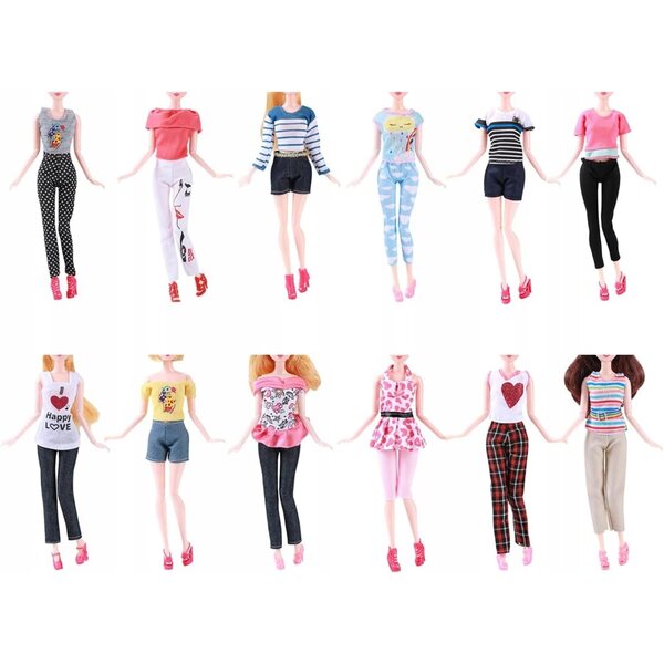 Set 32 Capi di Abbigliamento e Accessori per Bambole – Moda e Creatività Bambina