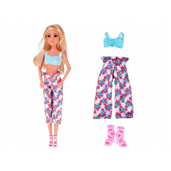 Sommerkleidungsset für Puppen mit modischer Mädchenkleidung und Accessoires