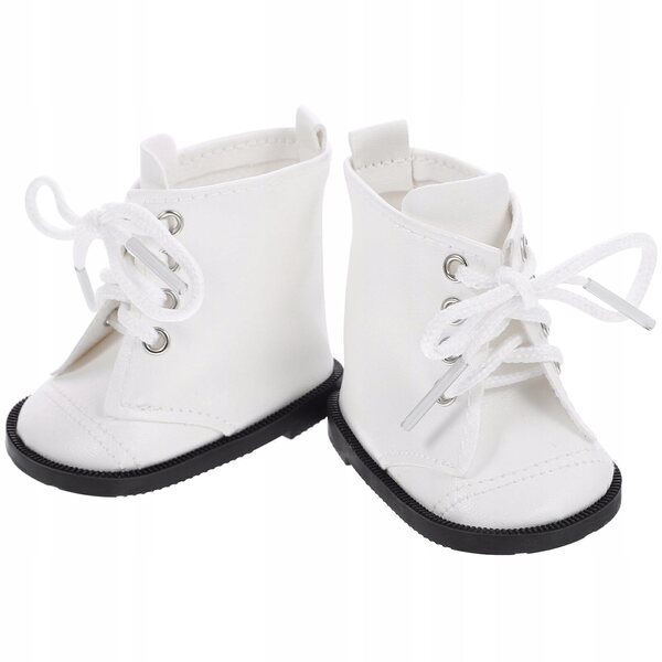Mini Scarpe Bianche in PU per Bambole da 18 Pollici - Accessori Decorativi