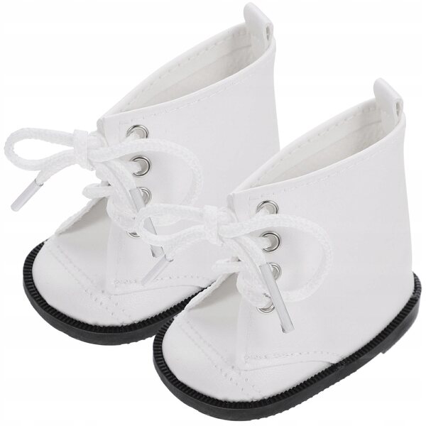 Mini Scarpe Bianche in PU per Bambole da 18 Pollici - Accessori Decorativi