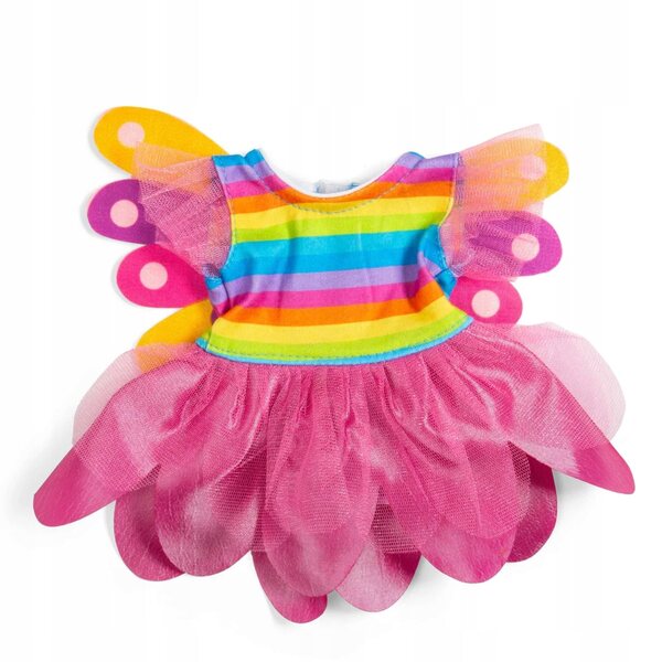 Regenbogen-Feenkleid für 30 cm große Puppe – Größe M Bigjigs Toys