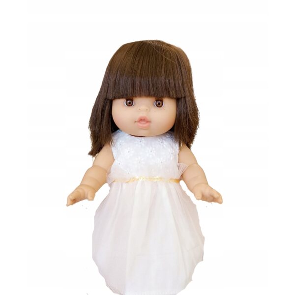 Rosa Tüllkleid für eine Miniland-Puppe von Paola Reina: ein elegantes Outfit für Kinder