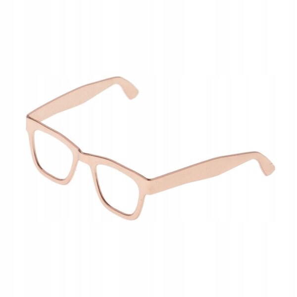Occhiali da sole vintage in metallo per figurine 1/6 scala colore oro rosa