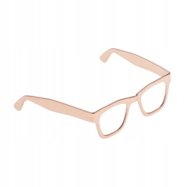 Occhiali da sole vintage in metallo per figurine 1/6 scala colore oro rosa