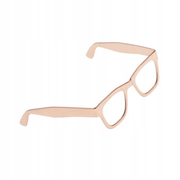 Occhiali da sole vintage in metallo per figurine 1/6 scala colore oro rosa
