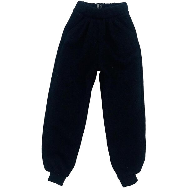 Pantaloni Casual in Miniatura per Bambole 1/6 – Nero, Stoffa, 17 cm