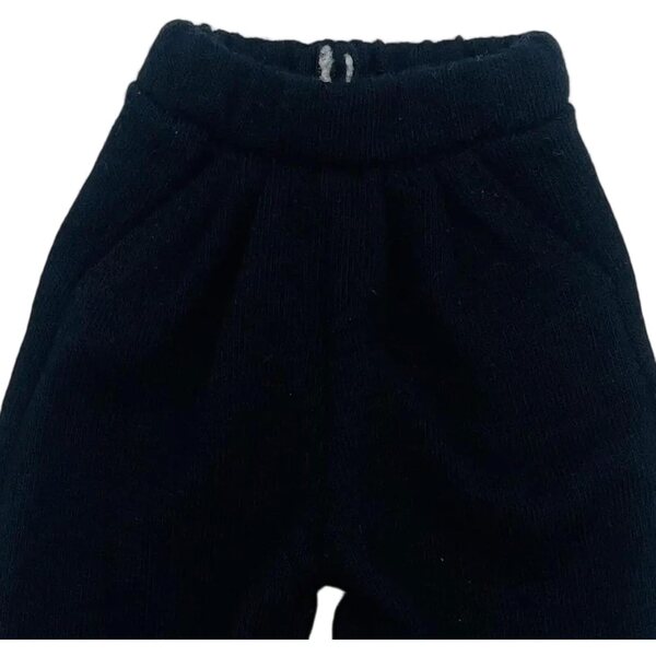 Pantaloni Casual in Miniatura per Bambole 1/6 – Nero, Stoffa, 17 cm
