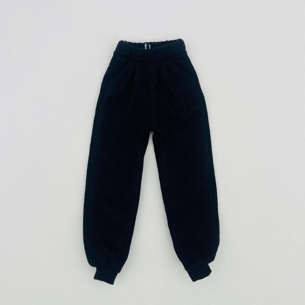 Pantaloni Casual in Miniatura per Bambole 1/6 – Nero, Stoffa, 17 cm