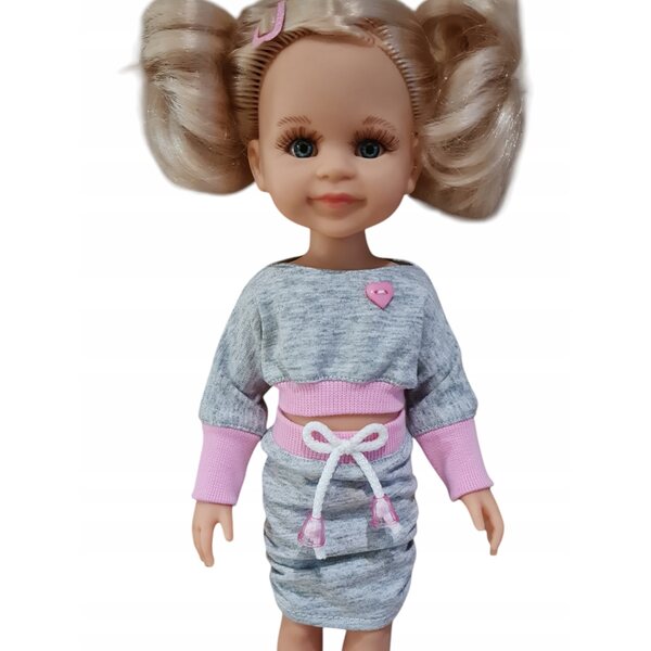Für Paola Reina 32 cm Puppe Set 2 in 1 Sportshirt und Rock