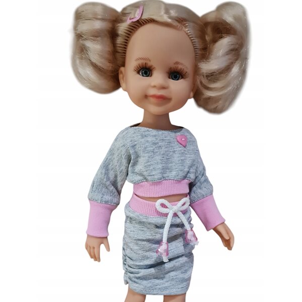 Für Paola Reina 32 cm Puppe Set 2 in 1 Sportshirt und Rock