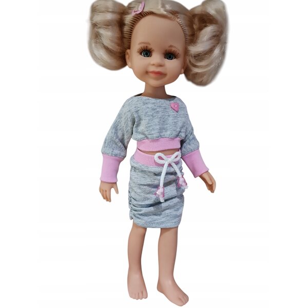 Für Paola Reina 32 cm Puppe Set 2 in 1 Sportshirt und Rock