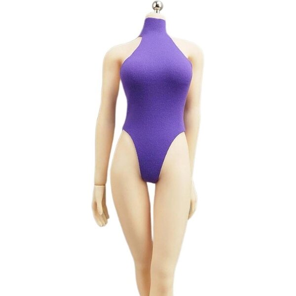 Costume da Bagno Estivo Viola Chiaro per Bambola 1:6 - Abbigliamento Miniatura 12''