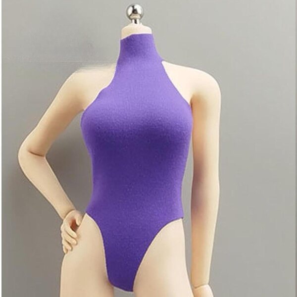 Costume da Bagno Estivo Viola Chiaro per Bambola 1:6 - Abbigliamento Miniatura 12''