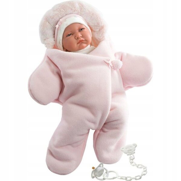 Llorens New Born Kleidung für 40–42 cm große Puppen aus rosa Fleece