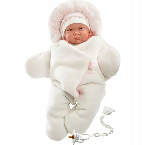 Llorens New Born Kleidung für 40–42 cm große Puppen aus rosa Fleece