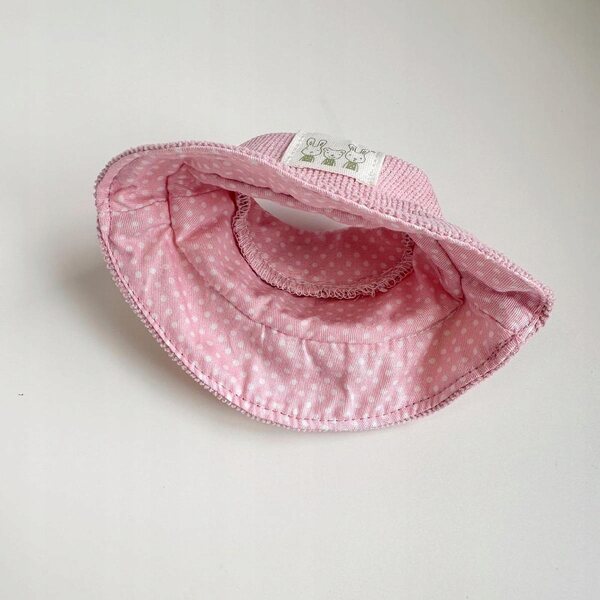 Ubranka pour poupées de 15 cm avec canard rose et chapeau en tissu doux