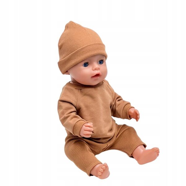 Cappellino per bambole Baby Born 42-43 cm colore cachi in cotone