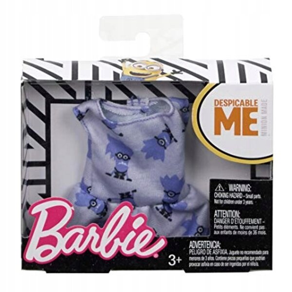 Oberteil für Barbie Minionki-Puppe Mattel Originalkleidung für Spiele