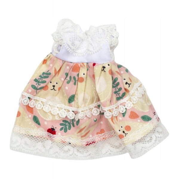 Kleidung für 20 cm große Puppen mit hochwertigem Kleid und Haarband
